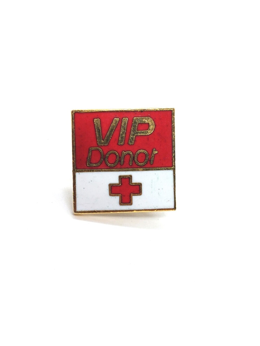 Red Cross VIP Donor Pin Blood Donation Recognition Volunteer Enamel Gift VTG
